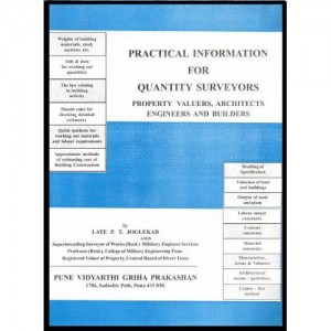 Practical Information for Quantity Surveyors by P. T. Joglekar, Pune Vidyarthi Griha Prakashan